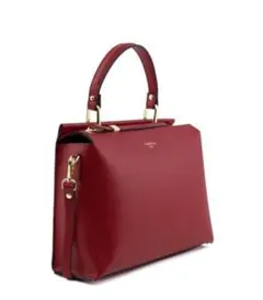 【美品】CAMELIA ROMAイタリア製 レザー 2WAY ハンドバッグ