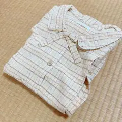 マタニティ ワンピース ルームウェア パジャマ チェック 黄色 授乳口 産前産後