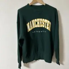 ディスコート　ダークグリーン マンチェスター スウェット