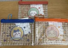 セリア　ちいかわ　ミニメッシュポーチ2 3種