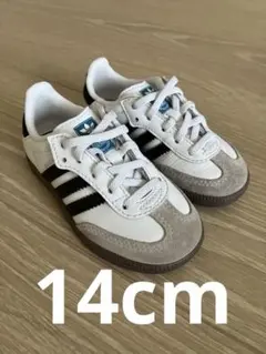 【美品数回のみ着用】adidas アディダス　キッズ　サンバ　14cm