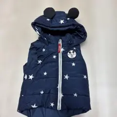 H&Mミッキーマウス 星柄 ダウンベスト
