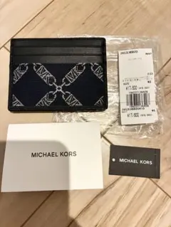 新品　MICHAEL KORS ネイビー カードケース