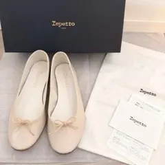 新品未着用！限定Repetto ヒール付きフラットシューズ 41 repetto（レペット） フラットパンプス Babies Georgia V4141V