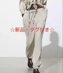 【新品】ZARA ザラ レディース フルイドパジャマスタイルパンツ　パンツ