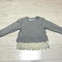 プティマイン　女の子長袖チュニック　トレーナー110cm