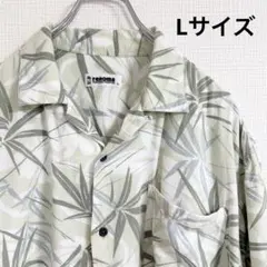renoma アロハシャツ 総柄 グリーン Lサイズ オープンカラーのサムネイル