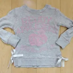 APPLESEED グレー トレーナー 90　リボン　ブリーズ 女の子
