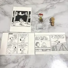 PEANUTS チャーリー・ブラウン アクリルスタンド スヌーピー ポストカード