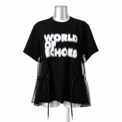 【美品】SACAI シフォンロゴカットソー