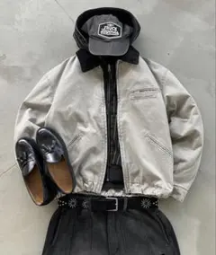 グレー ブルゾンジャケット