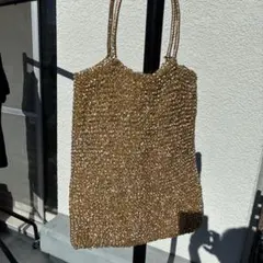 アンテプリマ ゴールド メタルチェーン トートバッグ