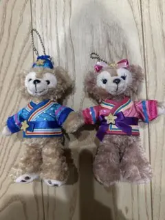 ダッフィー シェリーメイ　七夕　ぬいぐるみバッジ