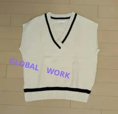 GLOBALWORK　Vネックベスト