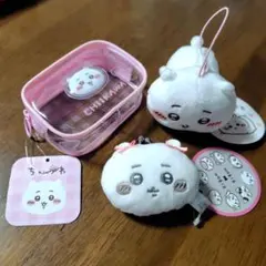 【タグ付き新品未使用】ちいかわ プライズ3点まとめ がまぐち ポーチ マスコット