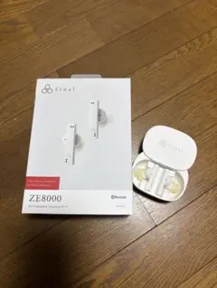 final ZE8000 ワイヤレスイヤホン 本体 ホワイト - メルカリ