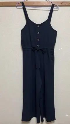 黒　ワイドパンツサロペット！新品