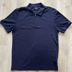 UNIQLO Theory メンズ ネイビー ジッパーポロシャツ M