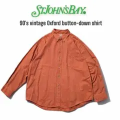 90s St. John’s Bay オックスフォードBDシャツ 無地L