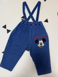 チマジロ　ミコリッド　しまむら　ミッキー　レトロ　デニム　サロペット