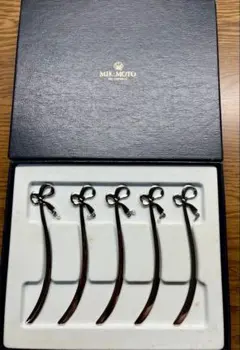 MIKIMOTO リボンモチーフ マドラー(18ー8) 5本セット