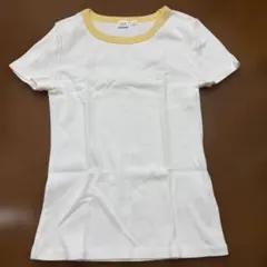 GAP ブラナンベア半袖 Tシャツ ホワイト イエロー リンガーネック Sのサムネイル