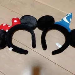 ミッキー ミニー ノーマル カチューシャ カップル ペア セット