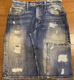 レア⭐️POLO ポロラルフローレン　デニム　スカート　ダメージ　S