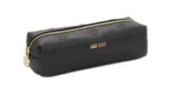 新品 MARY QUANT シンプルエンボスデイジースクエアペンケース ブラック