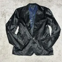 RUBIK ルービック　ペイズリー柄ジャケット 上着 黒 XLサイズ