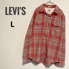 セール　Levi's リーバイス シャツ チェック レッド L