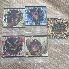 【匿名配送】鬼滅の刃　シールウエハース　其ノ十　5種セット