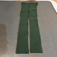 【古着☆サイズ120】ユニクロ ヒートテックレギンス　ダークグリーン　無地