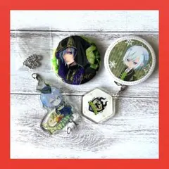 【即購入可】ツイステ シルバー  缶バッジ チャームバッジ アクリルキーホルダー