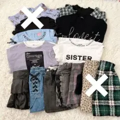 【130相当】女の子 キッズ 秋冬服 14点セット ALGY JENNI など