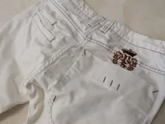 ぺぺジーンズ ホワイト ストレートデニム 刺繍 ＸＬ 大きめ ゆったりのサムネイル