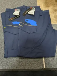 BURTLE ワークパンツ 5L 2本セット　ネイビー　春夏・秋冬用
