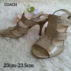 COACH　コーチ　グルカサンダル　 ゴールド　9.5B　23cm