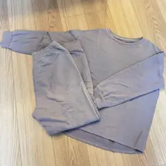 ルームウェアセット　ラベンダー色　秋冬春用