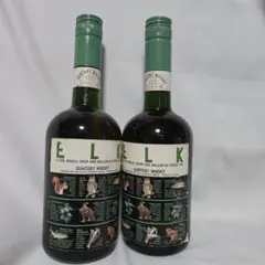40년 미개전 산토리 엘크 2개 세트 고주 올드 병 ELK