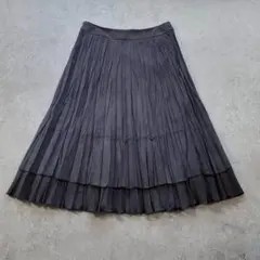 【美品】CORDIER コルディア プリーツ ロングスカート 40 Lサイズ