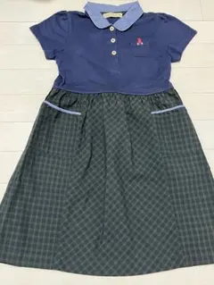 ファミリア　F DASH 120ワンピース　チェック　美品