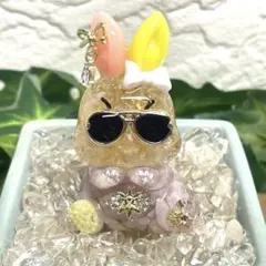 Mー630 オルゴナイト ❣️ ちょい悪うさぎ ❣️ 置物 レジン - メルカリ