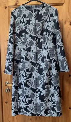 美品⭐︎シビラ 2023 A/W 予約限定品 ウール混Aライン刺繍ロングコート 黒 A LINE SHAGGY WOOL コート[品番：BJLW0020309]｜SLY OUTLET