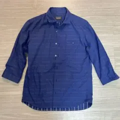 NICOLE CLUB ネイビー チェック柄 シャツ