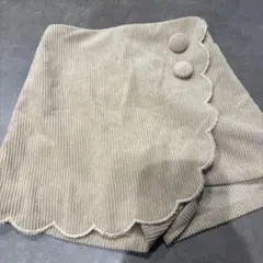 未着用！！PAIR MANON ベージュ コーデュロイ スカラップパンツ