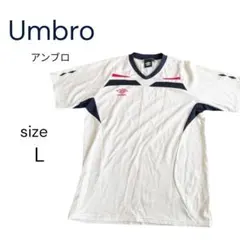 umbro アンブロ　Tシャツ　白　半袖　サッカーウェア　L トレーニング