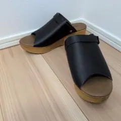 パルティエ ダボール オープントゥサンダル ウェッジヒール ウィメンズLサイズ