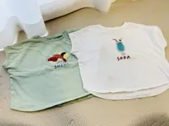 アプレレクール　寿司柄Tシャツ　ソーダ柄Tシャツ　2枚セット　80のサムネイル