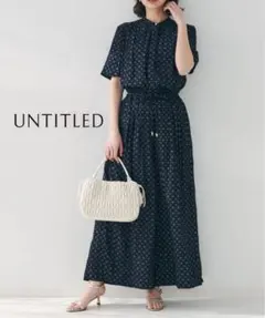 未使用品】PLUS OTO.HA オープンカラーオールインワン ドット柄 - メルカリ